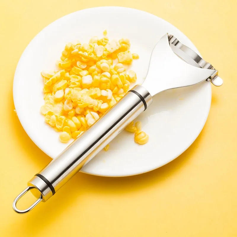 Description Picture 6 of itemStainless Steel Corn Plow Manual Corns Thresher Multifunction Fruit Vegetable Grater Slicer Peeling Kitchen Gadget Accessories