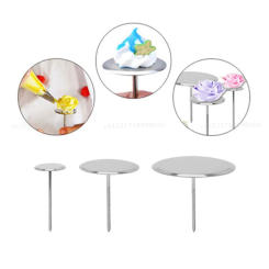 Stainless Steel Cake Piping Nail Tips Cream Stand Chocolate Fondant Decoration Flowers Transfer Tray Kitchen Baking Pastry Tools