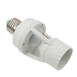 Socket E27 Converter 110-240V Lamp Base with PIR Motion Sensor Automatic Detection Of Human Body Pir Induction ControlLight Bulb