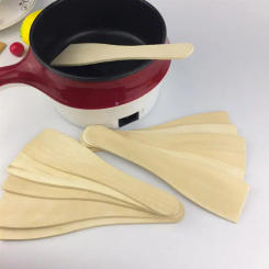 6pcs Non-stick Wooden Spatula Kitchen Cooking Shovel Small Wood Turner Cooking Shovel Kitchen Utensils Cookware Kitchen Tool