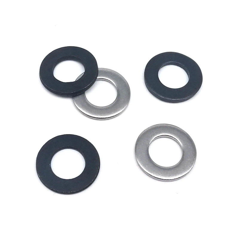 Description Picture 5 of item320pcs GB97 Plain Gasket Ring Flat Washer Mix Size Assortment Kit Box M1.6M2M2.5M3M3.5M4M5M6M8 304 Stainless Steel Black Steel