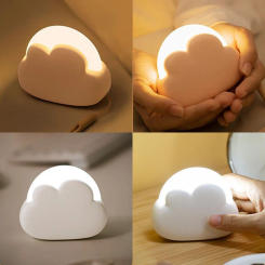 USB Wireless Night Light Mini Adorable Cloud Shape LED Night Lighst For Bedroom  Baby Children Bedroom Desktop Decoration Lamps