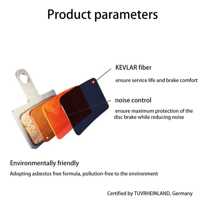 Description Picture 3 of itemBlue Multi Copper/Ceramic/Resin/Sinter Bicycle Disc Brake Pads  for Shimano B01S MT200 M400 MT500 M315 ~M525