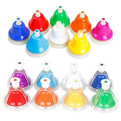 Orff Musical Instrument Set Colorful 8-Note Hand Bell Children's Music Toy Baby Early Education Beautiful Christmas Gift