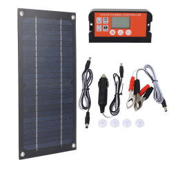 Solar Panel Kit High Conversion Rate Portable 600W Panel Charger 100A High Output Efficiency for Outdoor Camping Agriculture