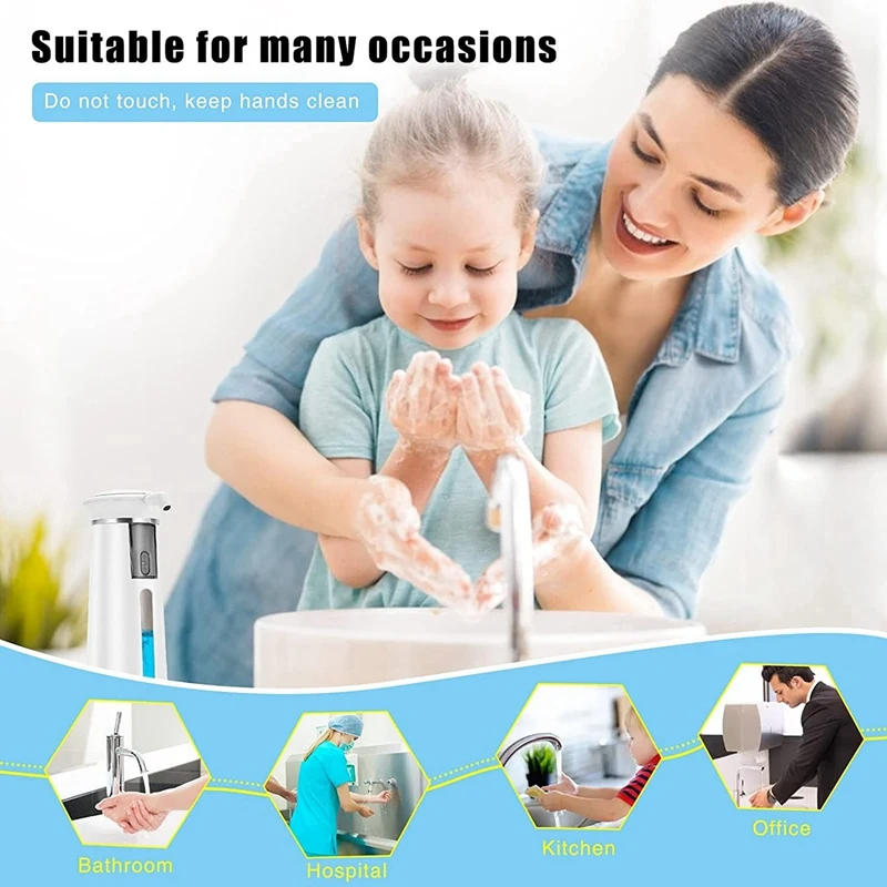 Description Picture 6 of itemSoap Dispenser 350ML Automatic Soap Dispenser Suitable For All Liquids Infrared Sensor IPX6 Waterproof Suitable For Home
