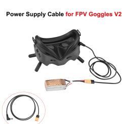 for DJI FPV Goggles V2 Power Cable XT60 121cm XT60 Plug Supply Connect Battery Wear Resistance Anti-aging for FPV  Accessory