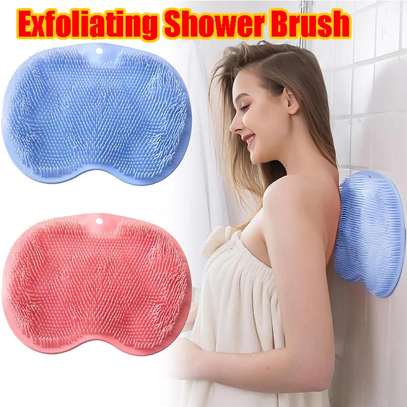 Description Picture 2 of itemSilicone Exfoliating Shower Massage Scraper Non-Slip Bath Scrub Pad Foot Wash Brush Bathroom Tool Mat Rub Back Sucker Brushes