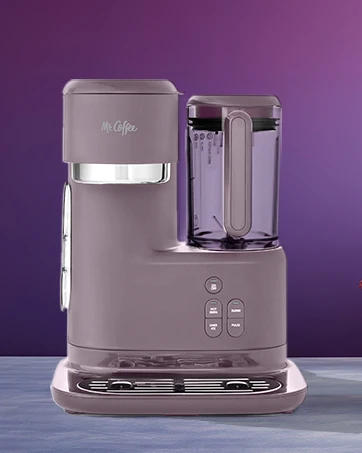 Description Picture 4 of item3-in-1 Single-Serve Iced and Hot Coffee/Tea Maker with Blender with Reusable Filter, Scoop, Recipe Book, 2 Tumblers,