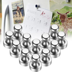 12Pcs Nickel Magnetic Push Pins Magnetic Thumb Tacks Portable Magnets Hooks Hanger for Home Kitchen Storage Hanger