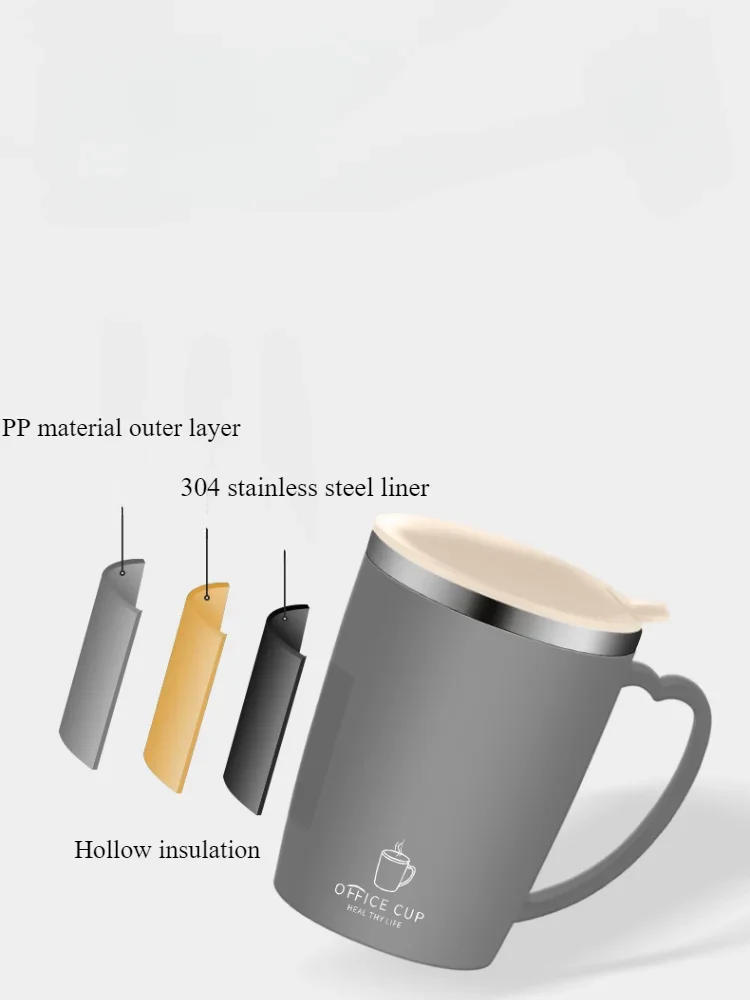 Description Picture 6 of item350ml Vacuum Cup Portable Mug Insulated Cup for Outdoor Traveling Double Wall Stainless Steel Coffee Cup with Handle and Lid