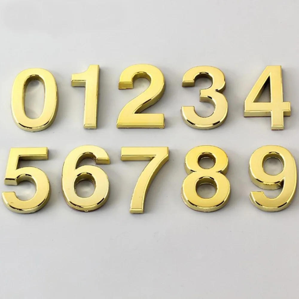 Description Picture 6 of itemSelf Adhesive 3D Number Alphabet Letter Sticker for House Home Apartment Office Door Number Plate Address Mailbox Signs