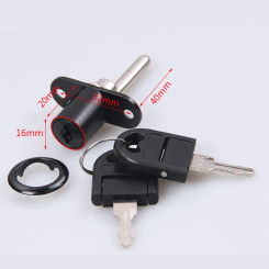 1PCS Cam Cylinder Triple Lock Office Desk Cabinet Drawer Front Lock Furniture Hardware Zinc alloy Safety Lock Only/Keyed Alike