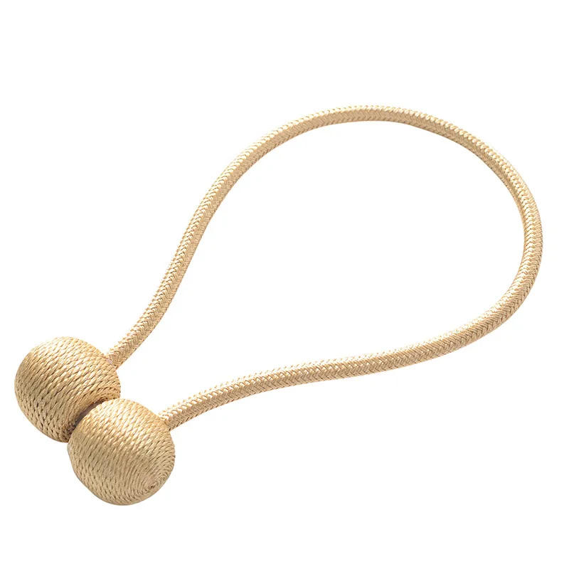 Description Picture 6 of item2Pc Magnetic Curtain Hooks Tieback High Quality Clip Curtains Buckle Holder Decorative Home Polyester Accessories