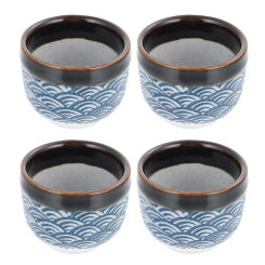 4 Pcs Glass Ceramic Sake Cup Japanese Coffee Mug Cups Know Teacups Saki Japanese-style Household