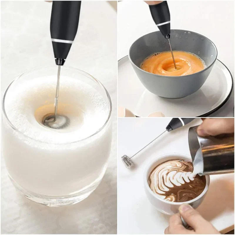 Description Picture 5 of itemWireless Milk Frothers Electric Handheld Blender With USB Electrical Mini Coffee Maker Whisk Mixer For Coffee Cappuccino Cream