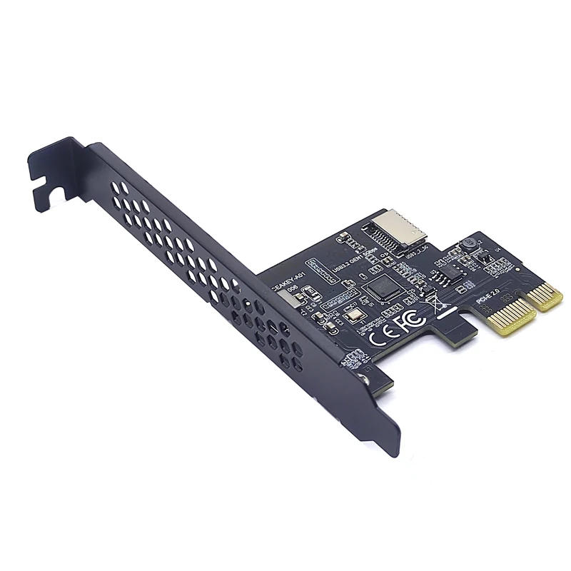 Description Picture 2 of itemNEW Add on Card PCI Express 2.0 X1 USB 3.2 Gen1 TYPE-E Card PCIe Front Type-C Adapter Riser USB3.1 Gen1 A-KEY 5Gb Expansion Card