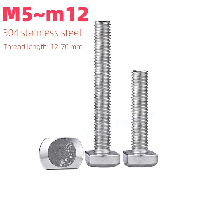 Description Picture 3 of itemM5 M6 M8 M10 M12 A2-70 T-bolt T-shaped Rectangular Hammer Head Screw