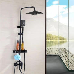 1pc Bathroom Practical Shower Set Wall-mounted Home Bathing Equipment Rainfall Ceiling Shower Suitable For Bathrooms