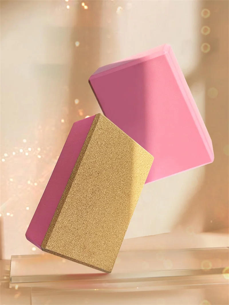 Description Picture 5 of itemYoga Brick EVA And Cork Synthetic Strench Exercise Yoga Block Home Use Gym Fitness Pilates Yoga Assistive Equipment For Dancing