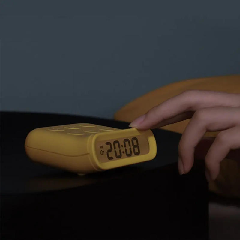 Description Picture 4 of itemGifts Creative Small Alarm Clock Battery Powered Plastic Alarm Clock Portable Simple Cooking Timer Kitchen Gadget