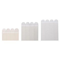 12 Pairs Photo Frame Stickers Damage Free Removable Wall Fastener Various Sized Adhesive Picture Hanging Strips for Home Decor