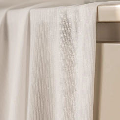 Japanese sun screen white gauze curtain curtain living room balcony shade bay window mirror veil