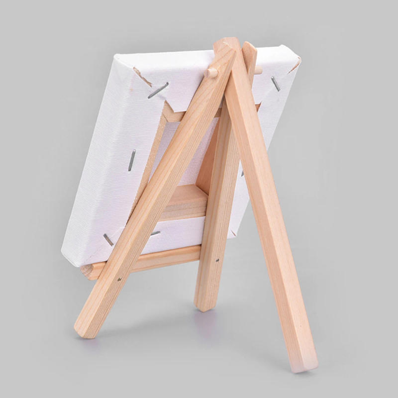 Description Picture 4 of item10pcs Wood Mini Easel Frame Desktop Triangle Display Stand Wedding Table Card Stand Holder Children Painting Craft Artist Tripod