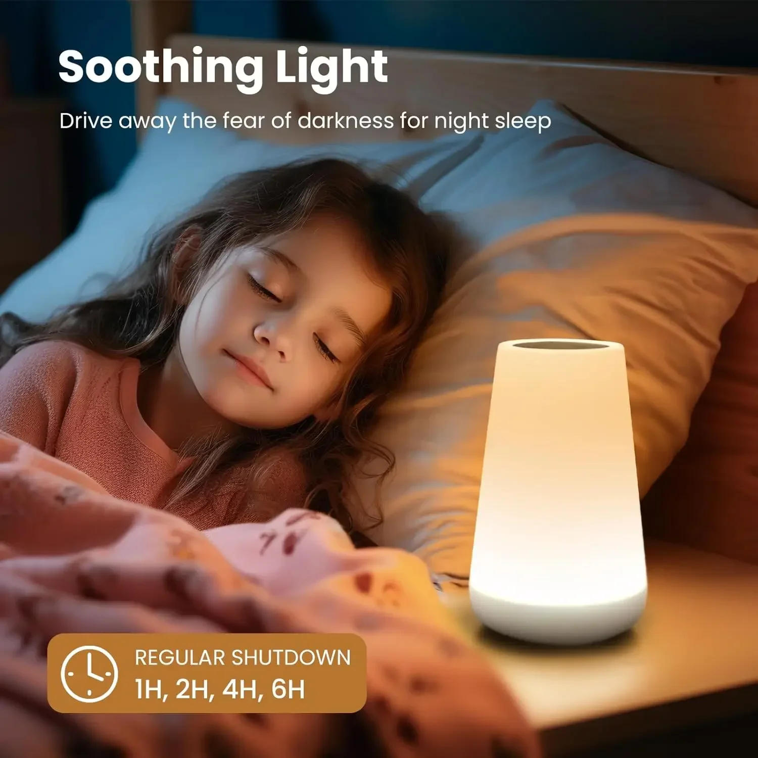 Description Picture 4 of itemTable Lamp Bedside Lamp For Bedroom 13 Color Changing Touch Night Light RGB Remote Dimmable USB Rechargeable Portable Room Light