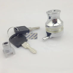 2Pcs Zinc Alloy Chrome Showcase Display Cabinet Sliding Glass Door Lock Barrel Bolt Latch Knob Different Alike Keys