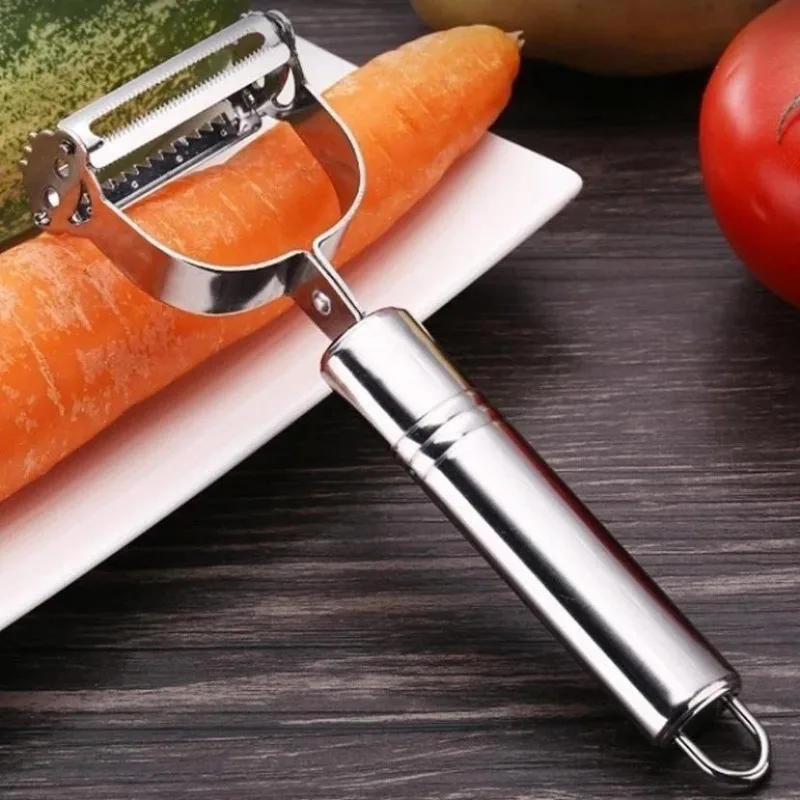 Description Picture 4 of itemStainless Steel Peeling And Shredding Machine Household Multifunctional Potato And Fruit Peeling Knife Scraping Knife Small Tool