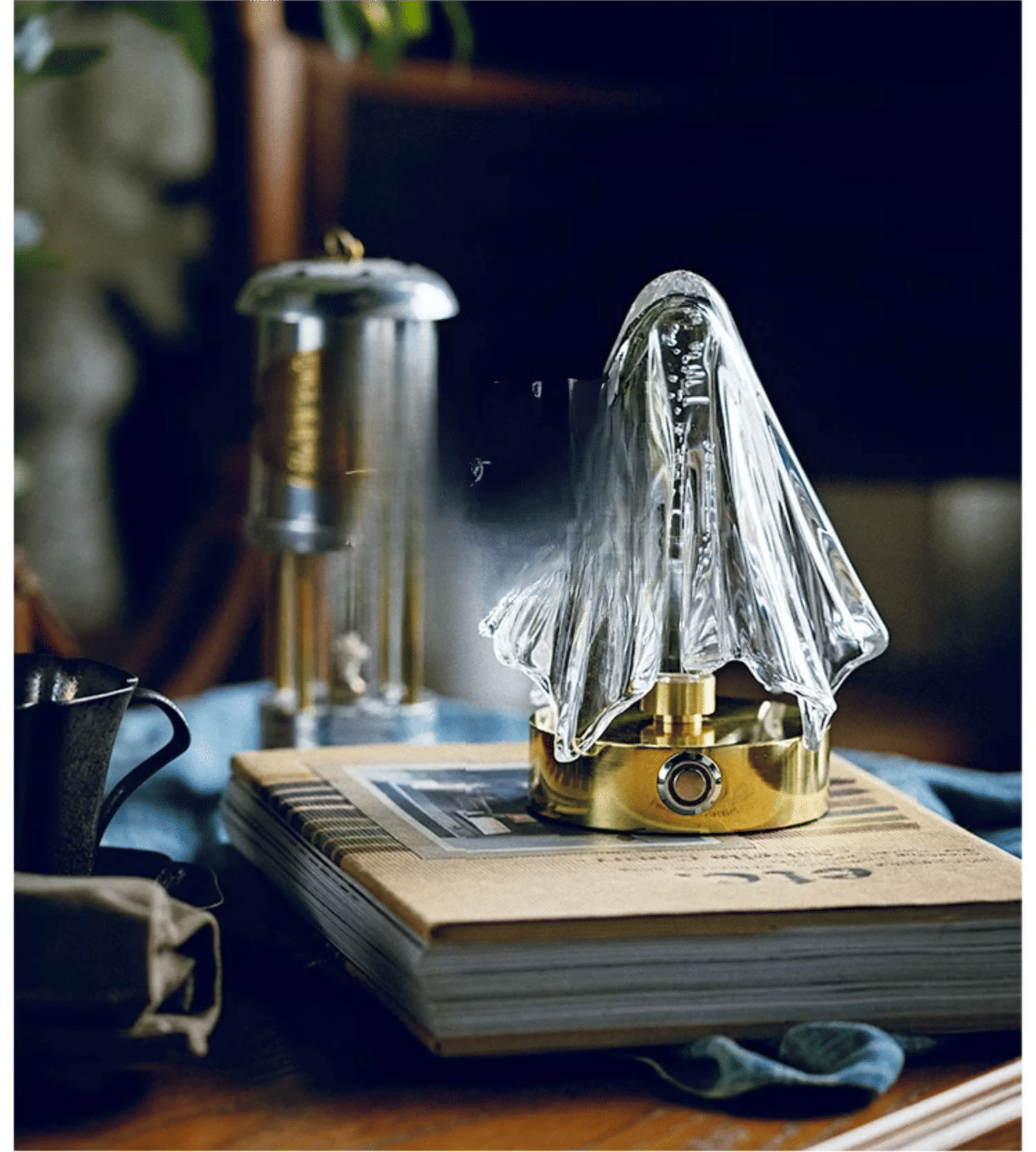 Description Picture 4 of itemGhost desk lamp, glass creative charging led bedroom ambient light