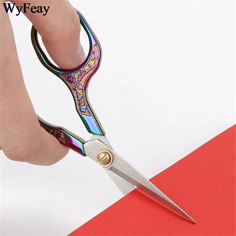 Description Picture 6 of itemRetro Zakka Stainless Steel Vintage Scissors Sewing Grooming Fishing Cutter DIY Embroidery Cross-stitch Yarn Thread Tools Shears