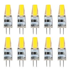 10Pcs/Pack Dimmable Mini G4 LED COB Lamp 6W Bulb AC DC 12V 220V Candle Lights Replace 30W 40W Halogen for Chandelier Spotlight