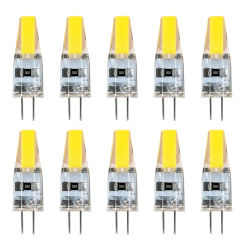10Pcs/Pack Dimmable Mini G4 LED COB Lamp 6W Bulb AC DC 12V 220V Candle Lights Replace 30W 40W Halogen for Chandelier Spotlight