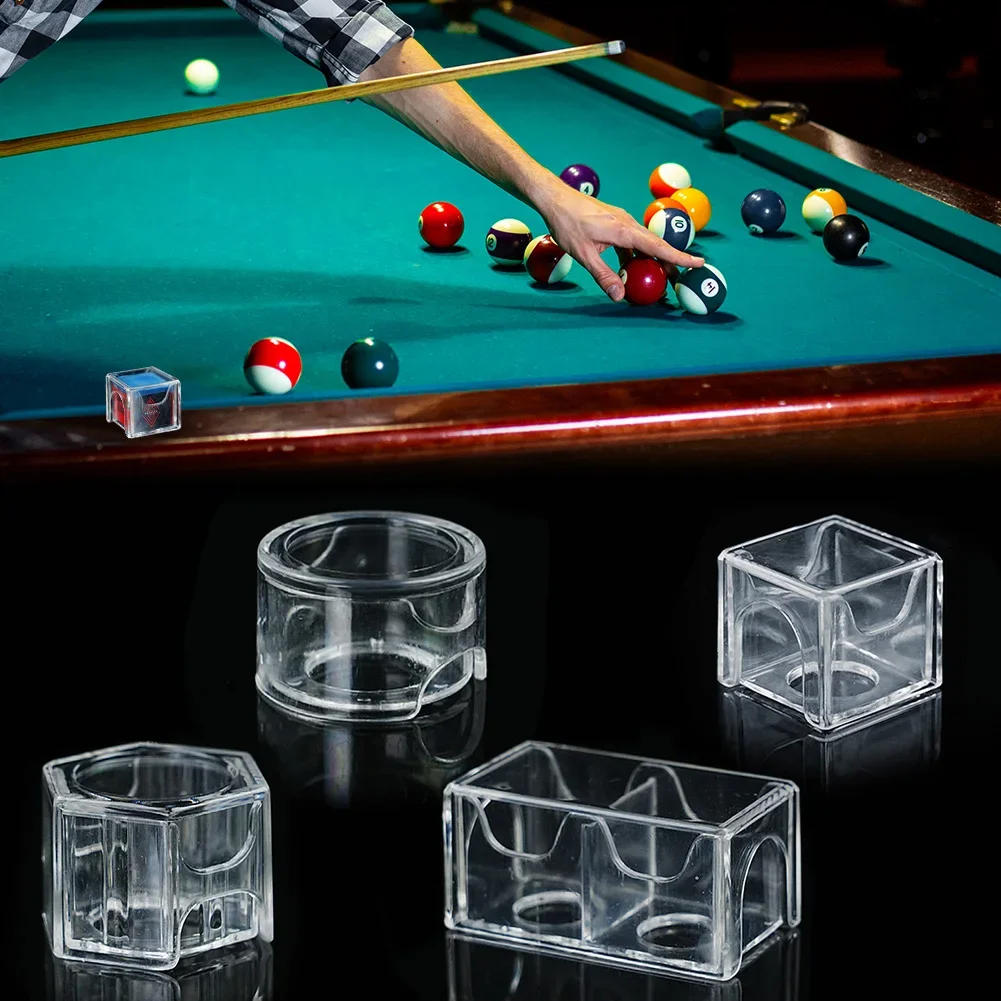 Description Picture 3 of item1Pc Acrylic Snooker Chalk Case Transparent Pool Chalk Box Cube Holder Anti-fouling Dustproof Billiard Accessories Clean Storage