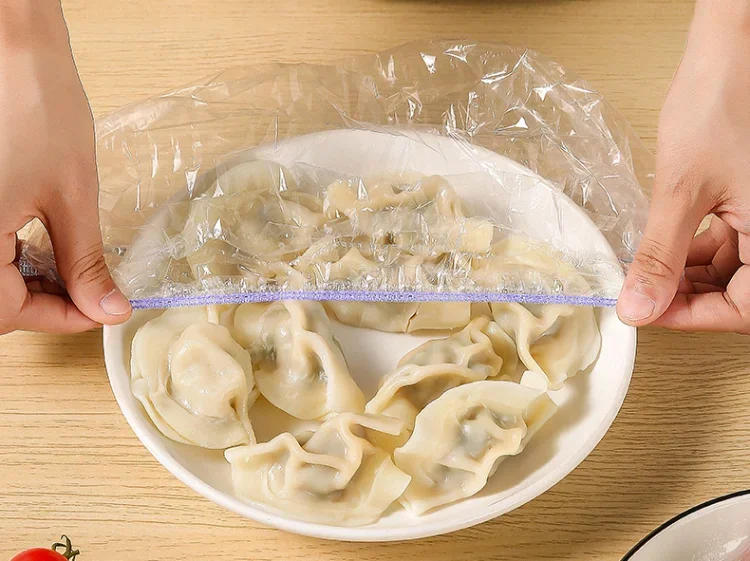 Description Picture 4 of itemColorful Disposable Food Cling Film Kitchen Storage & Organization Food Grade Plastic Bags for Preservation 50/100/200 Pieces