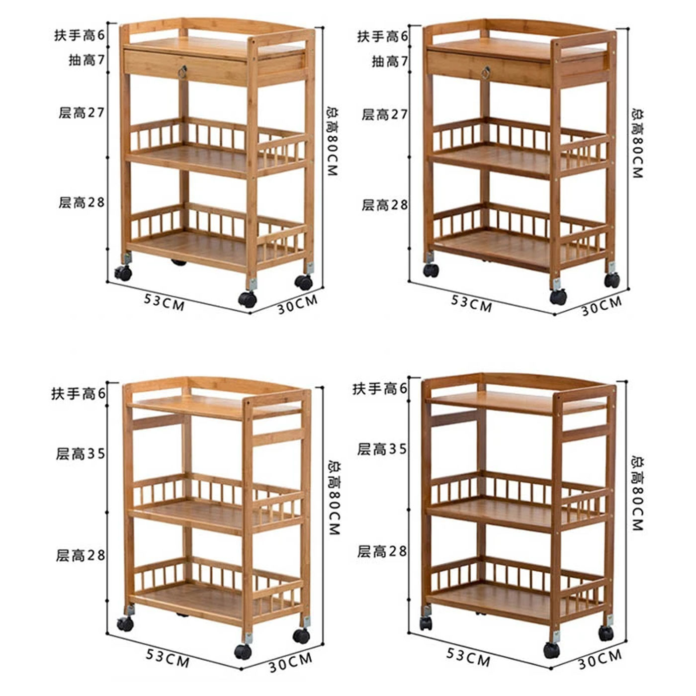 Description Picture 6 of itemCreative Designer Salon Trolley Villa Bathroom Multifunctional Trolley Barber Shop Tools Cart Durable Coffee Shop Storage Rack H