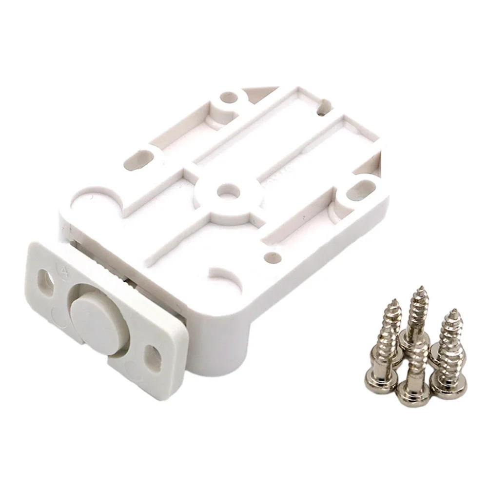 Description Picture 6 of item3kg Hold Loft Catch Hatch Push Attic Cupboard Latch Press Lock Cabinet Panel Plastic Rebound Door Latch Hardeware