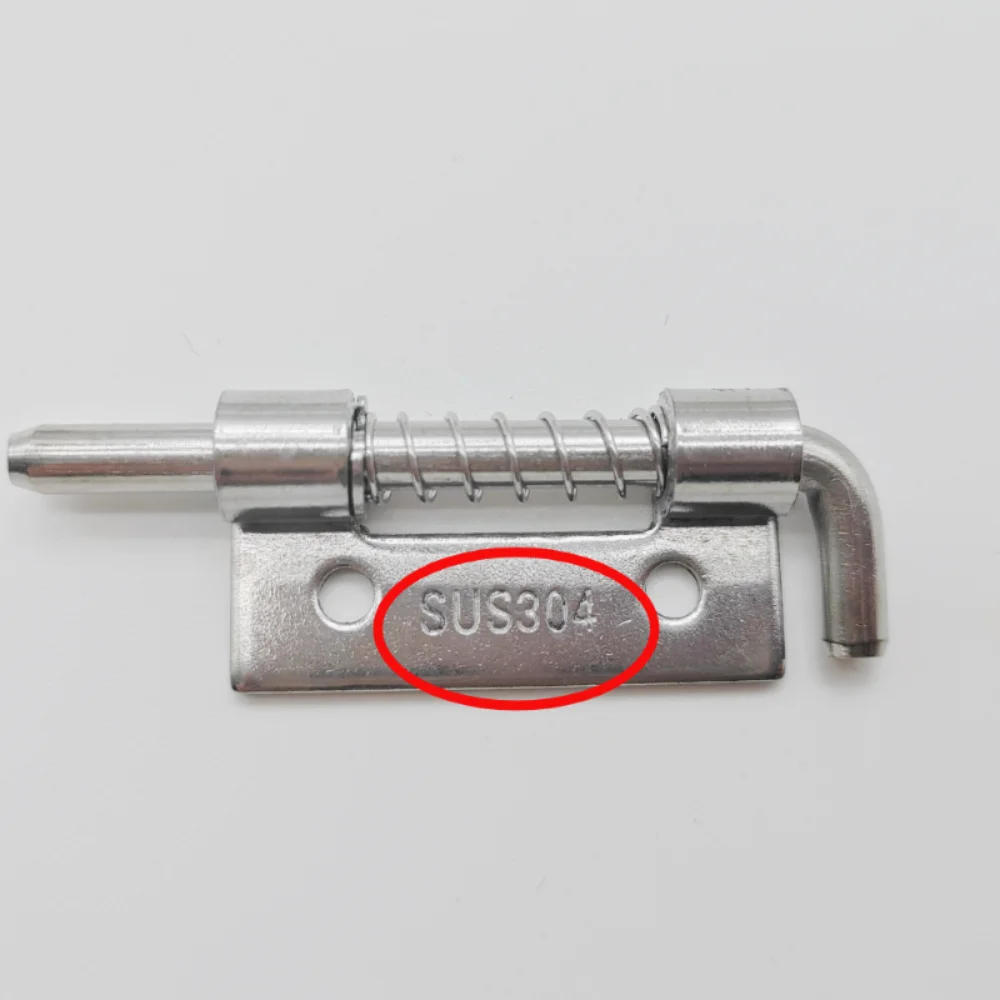 Description Picture 3 of itemStrong Spring Gate Door Latch Lock Pin Stainless Steel Garage Window Barn Cabinet Security Car Truck Safety Bolt Latches Outdoor