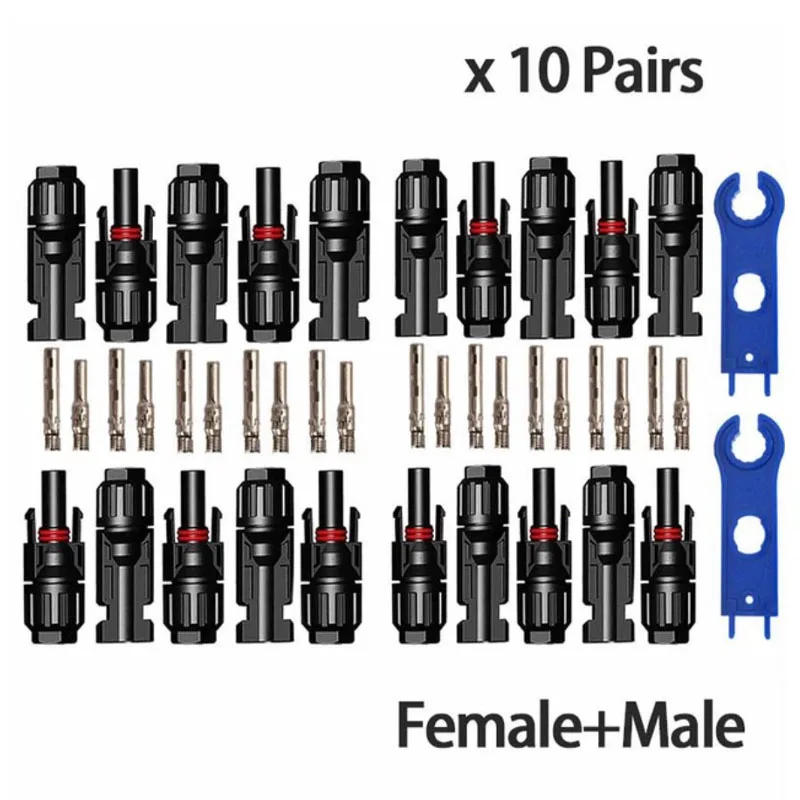 Description Picture 2 of item10 Pairs Male and Female Solar Panel Connector Used for Solar Cable Suitable Cable Cross Sections 2.5mm2~6.0mm2