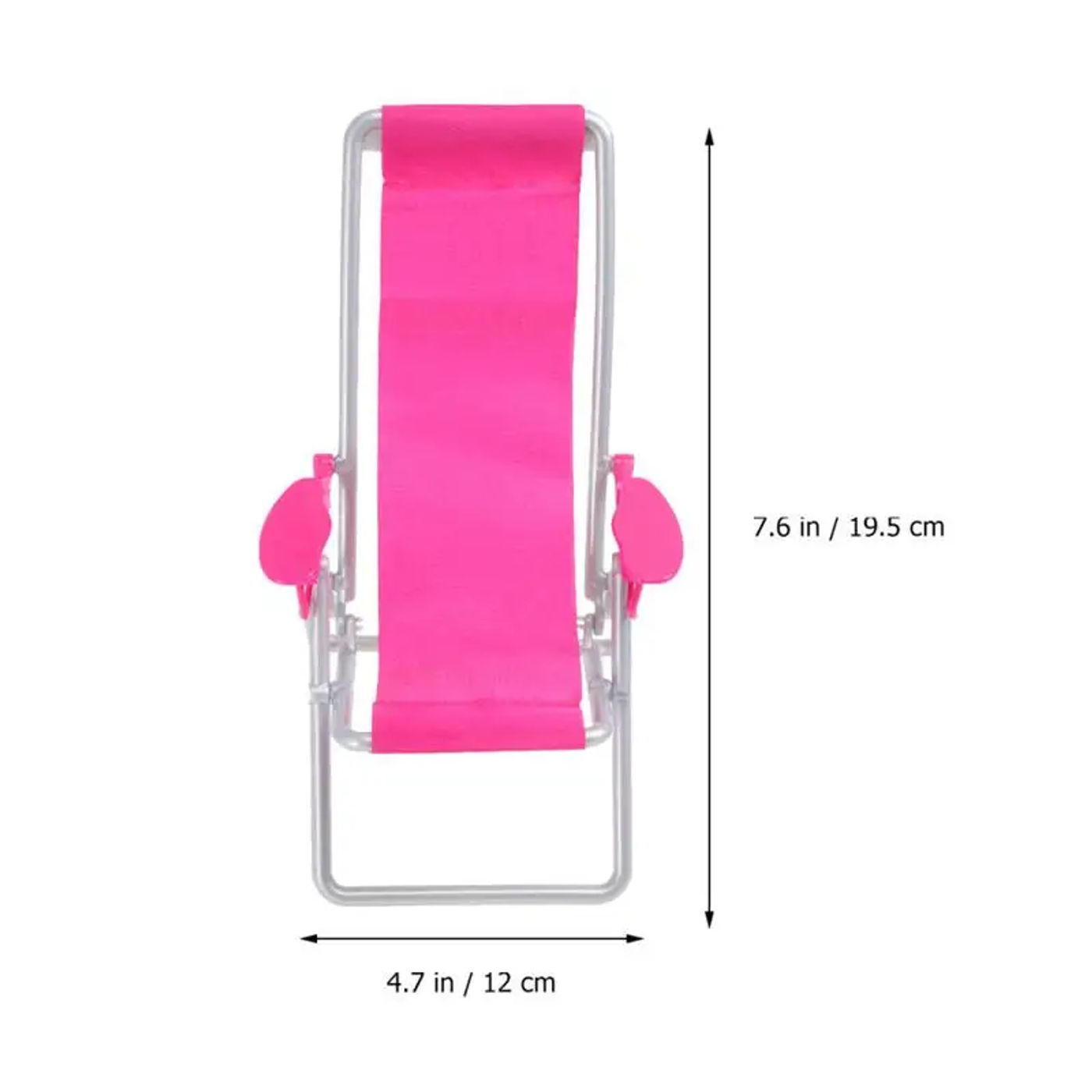 Description Picture 3 of item2pcs Chair Beach Mini Miniature Dollhouse Furniture House Folding Deck Outdoor Lounge Dollhouse Kids Toys Mini Chairs Decor