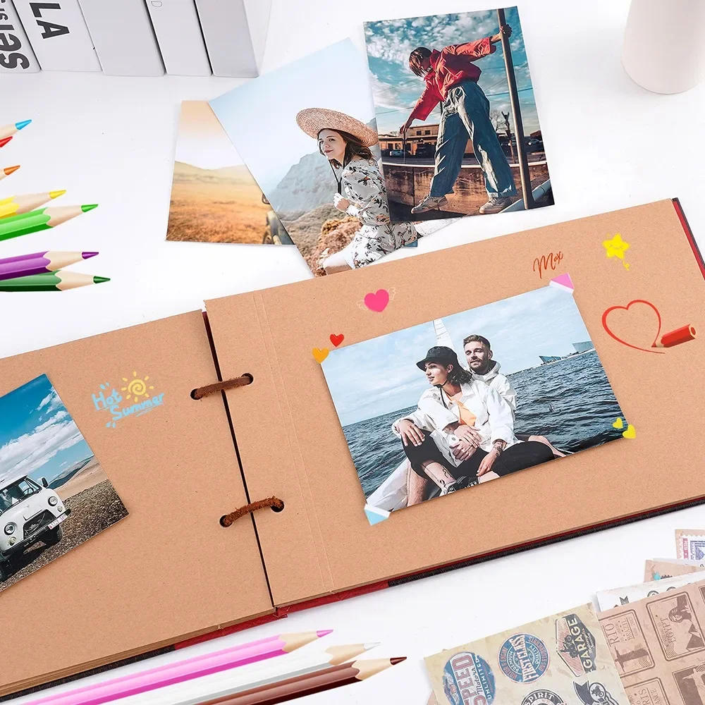 Description Picture 5 of itemDIY Anniversary Christmas Couple Memorial Gift Our Adventure Book Diary Album Scrapbook Album Travel Souvenir Guestbook Handmade
