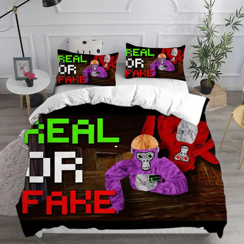 Description Picture 5 of itemGorilla Tag Bedding Sets Comforter Quilt Bed Cover Duvet Cover Pillow Case 2-3 Pieces Sets Kids Adult Size