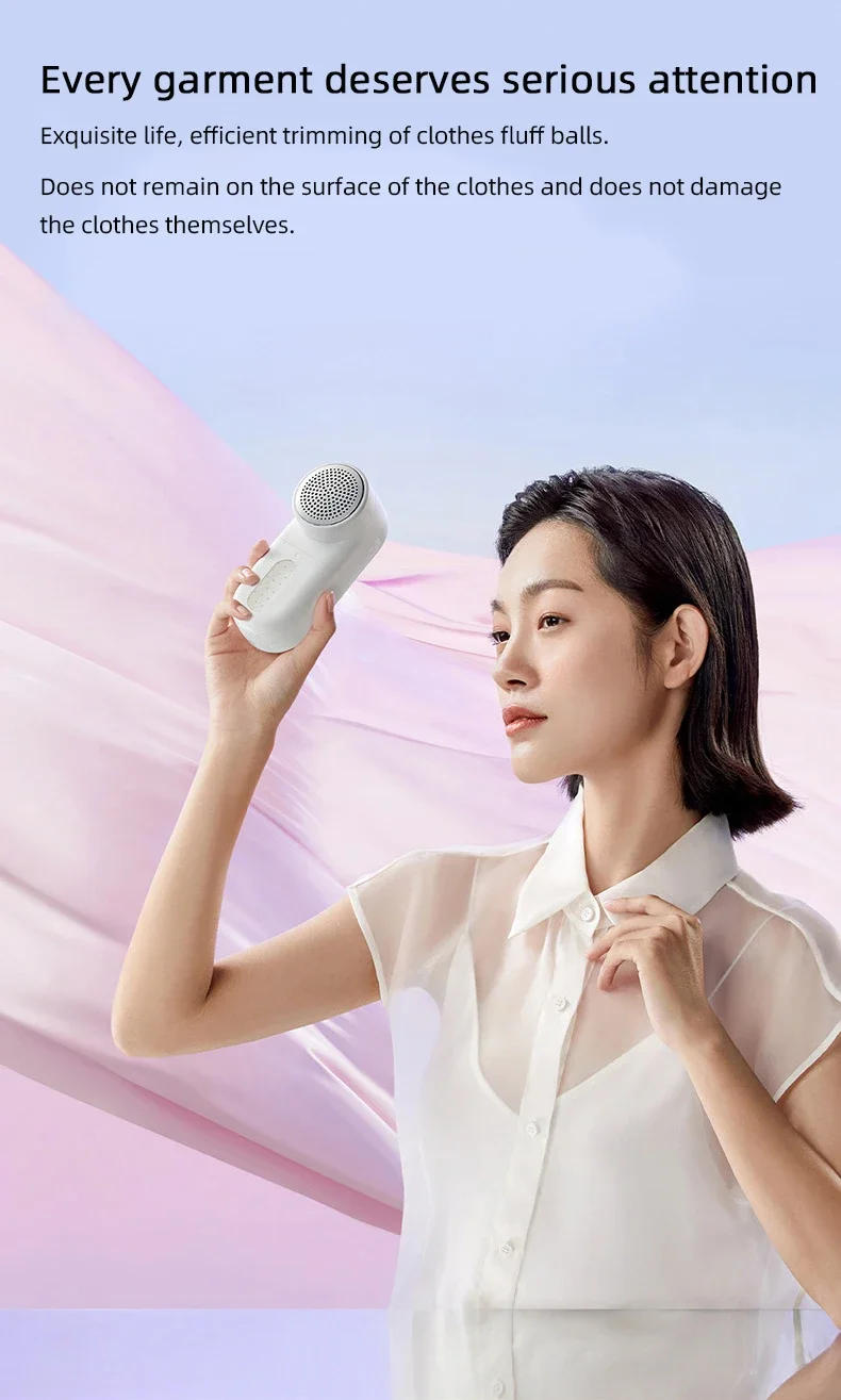 Description Picture 3 of itemIconic Brand Mijia Lint Remover and Cutter, Portable USB Electric Pellets Lint Remover Machine Clothes Fabric Shaver Hair Ball Trimmer