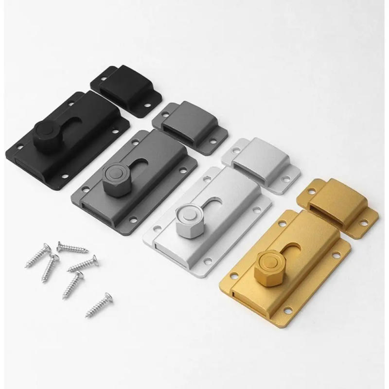 Description Picture 6 of itemAluminum Alloy Door Latch Creative Anti-theft Security Bolt Latch Door Lock Buckle Door Hasps Lock Door Cabinet Home Hardware