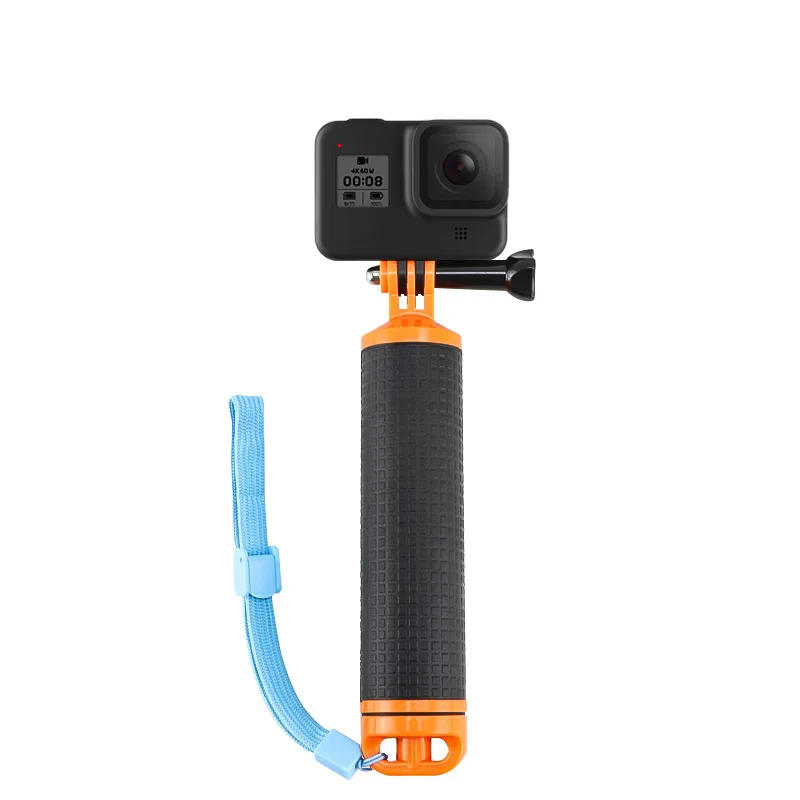 Description Picture 2 of itemAction Camera Handler Floating Hand Grip Holder Mount for GoPro 12 11 10 9 Insta360 X4 X3 Underwater Camcorder Diving Snorkeling