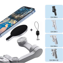 Magnetic Phone Mount for DJI Osmo Mobile 6 5 4 SE Handheld Stabilizer Anti-lost Lanyard Holder for magsafe Bracket for iPhone14