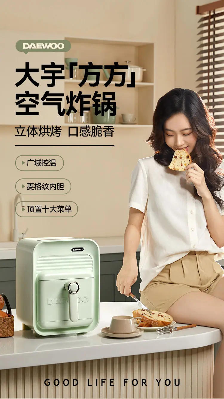 Description Picture 2 of item5L Air Fryer 10 Preset Menus Steam Auto Power Off Intelligent Timer Temperature Control Non-stick Multifunction Oven