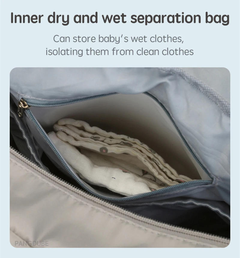 Description Picture 6 of itemPANGDUBE Mom Dad Backpack with Changing Pads Pacifier Bag Hooks for Stroller Maternity Mom Bag for Baby Accessories Diaper Bag